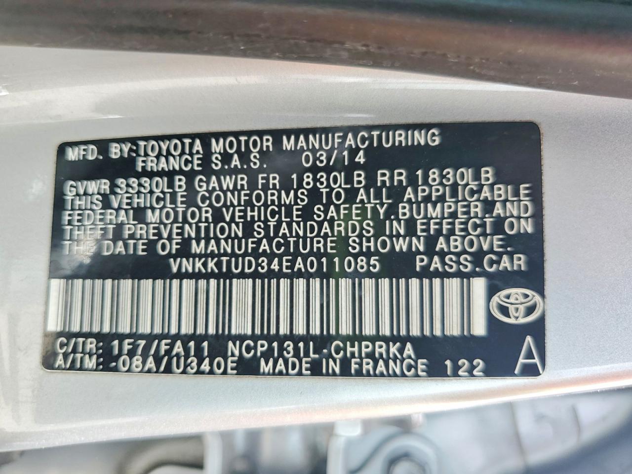 Toyota Yaris 5-door L Fleet