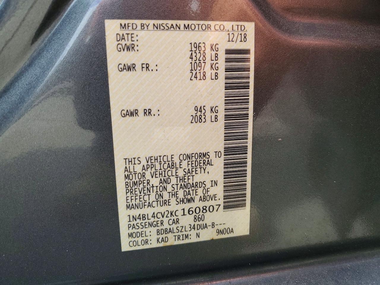 Nissan Altima Sr