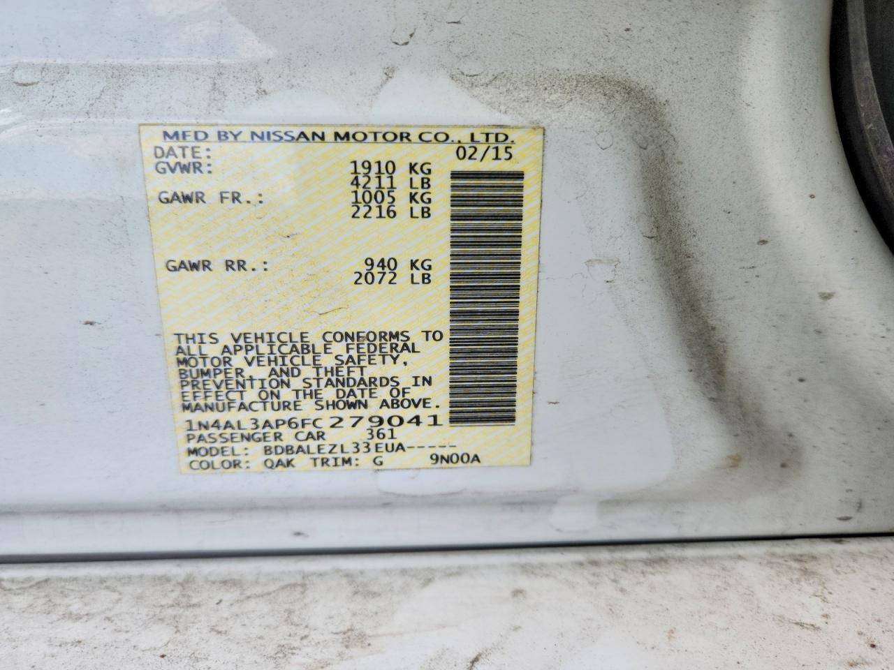 Nissan Altima 2.5 S