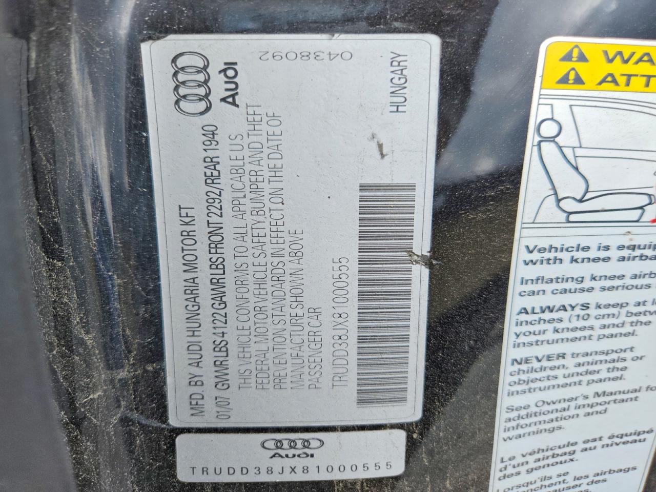 Audi TT 3.2 Quattro