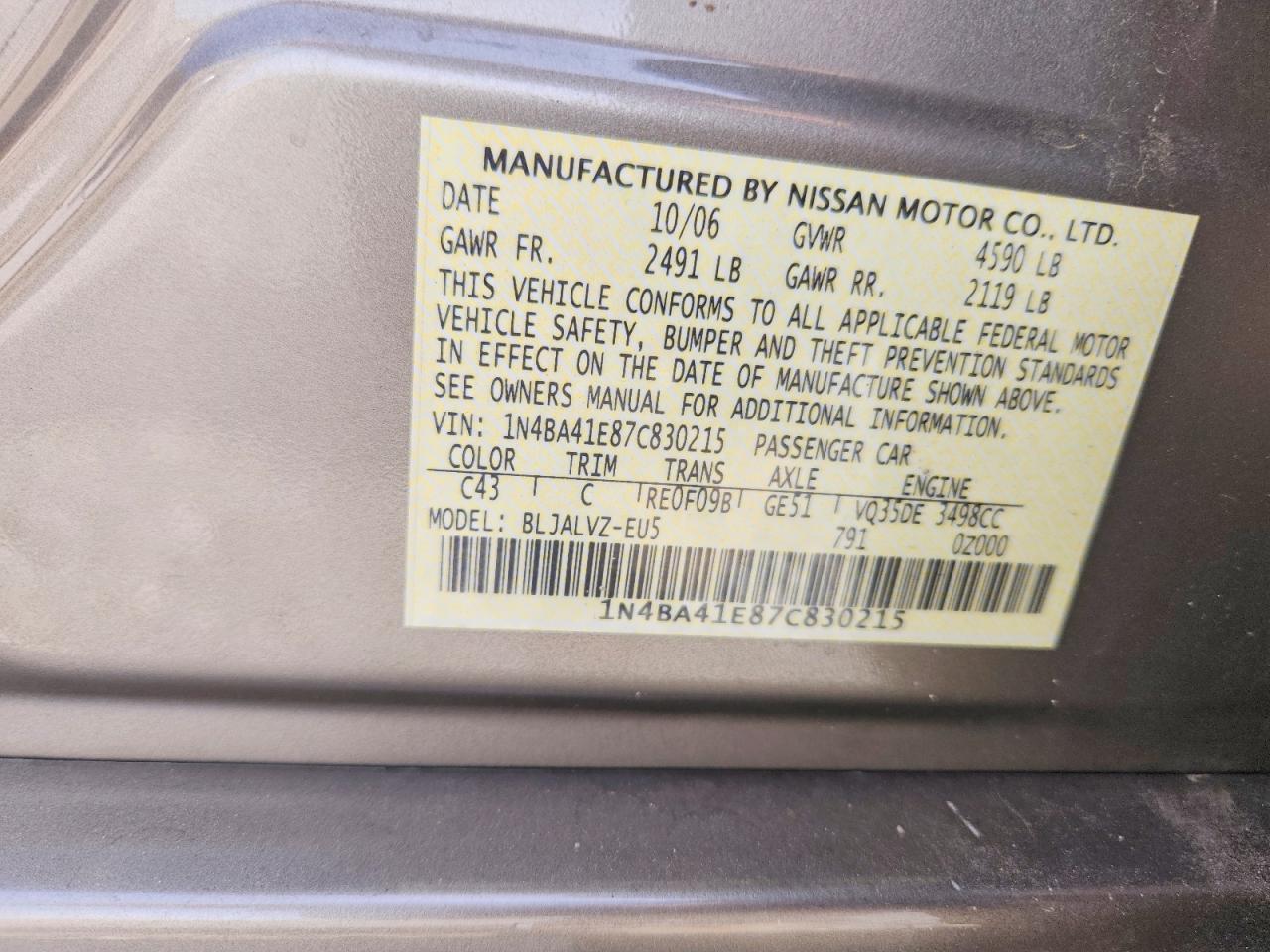 Nissan Maxima 3.5 Se