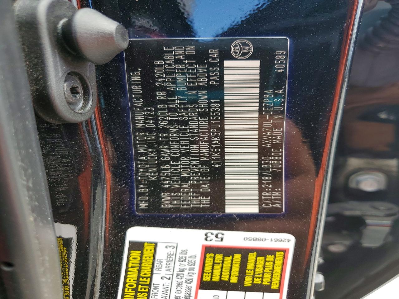 Toyota Camry Xse