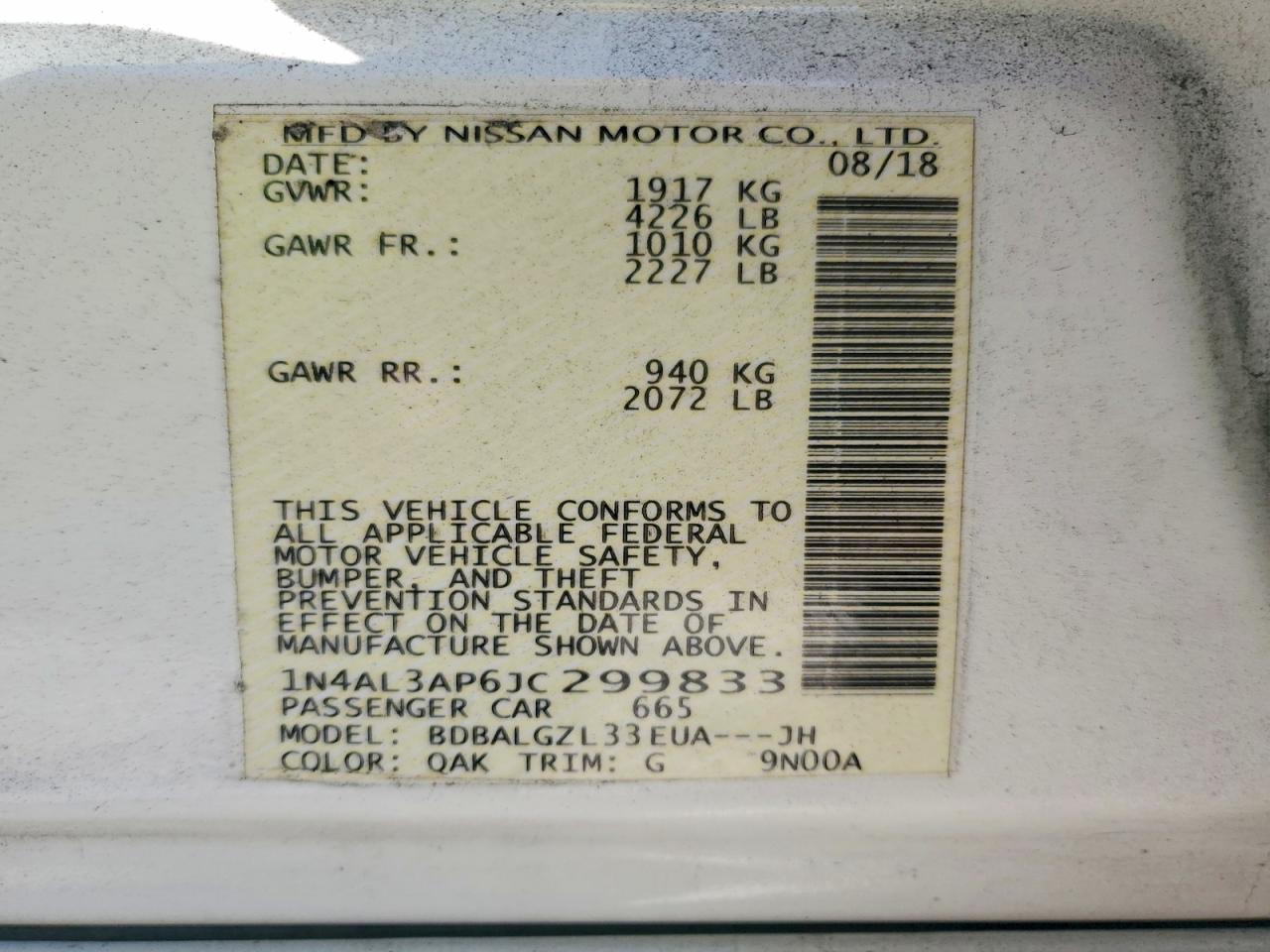 Nissan Altima 2.5 S