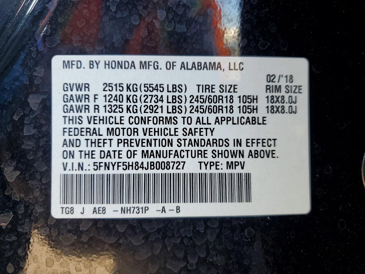 Honda Pilot Exl