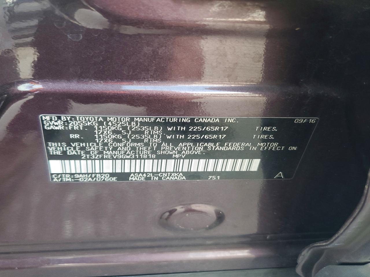 Toyota RAV4 Le