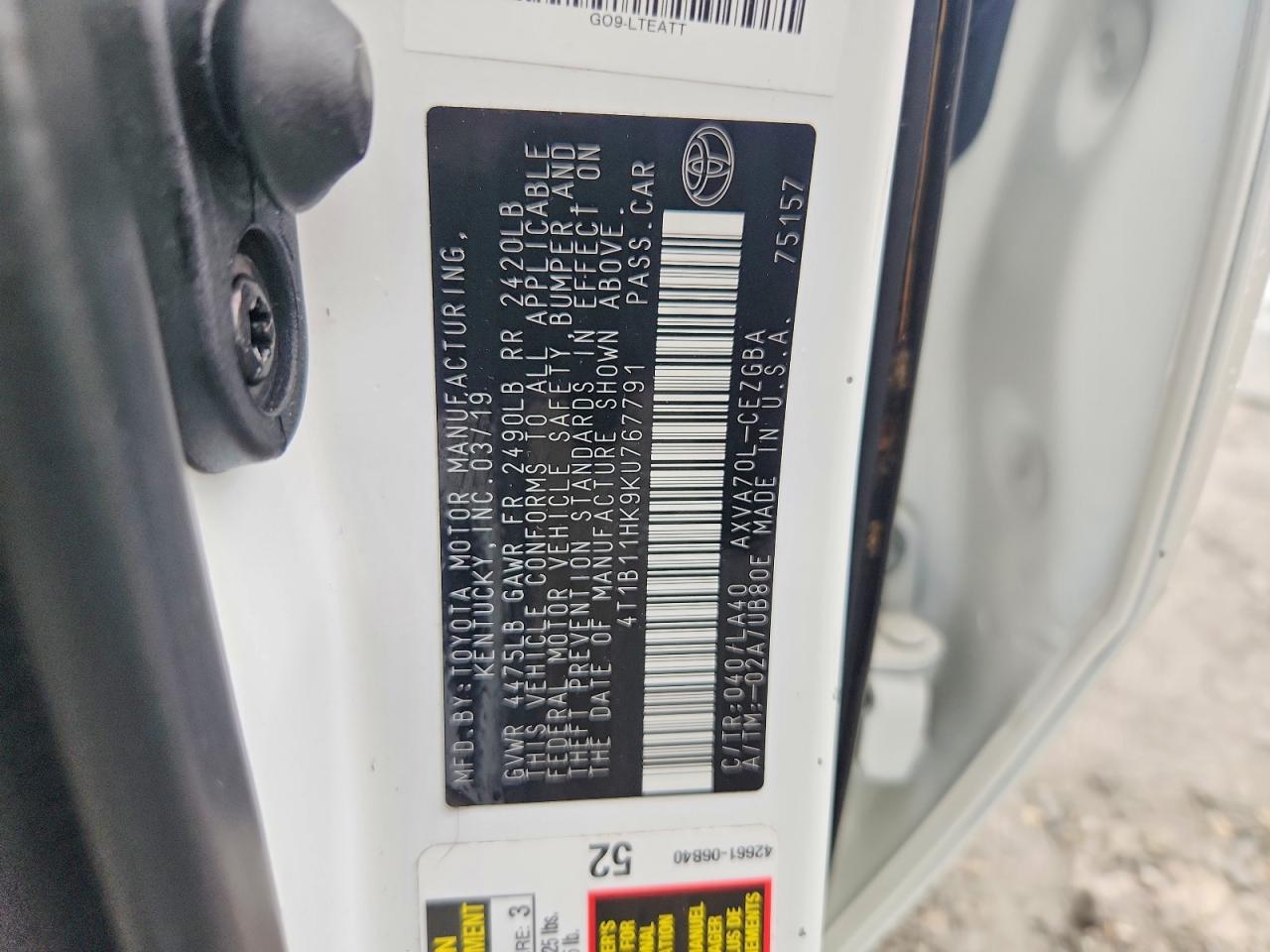 Toyota Camry Xle