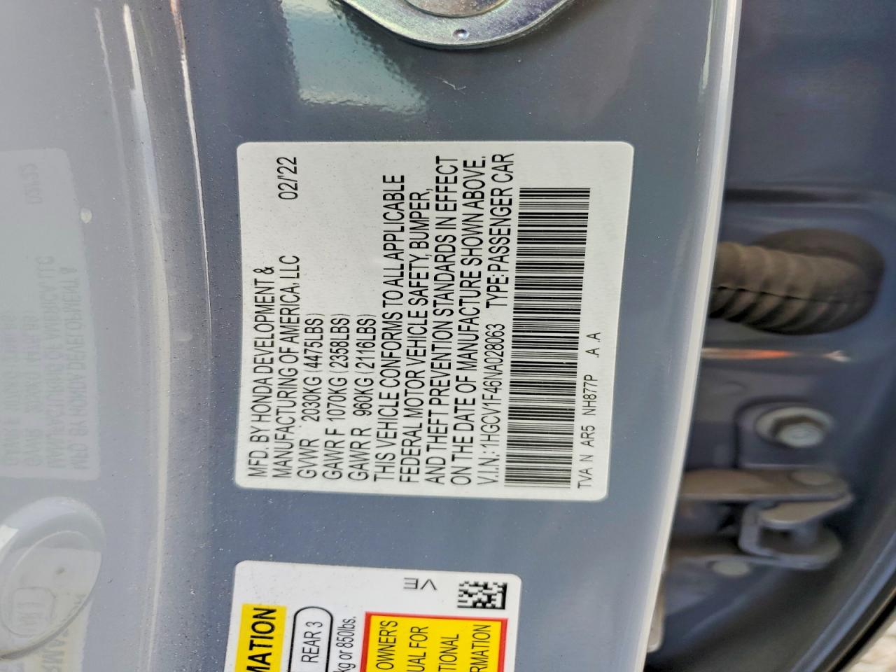 Honda Accord Sport Se