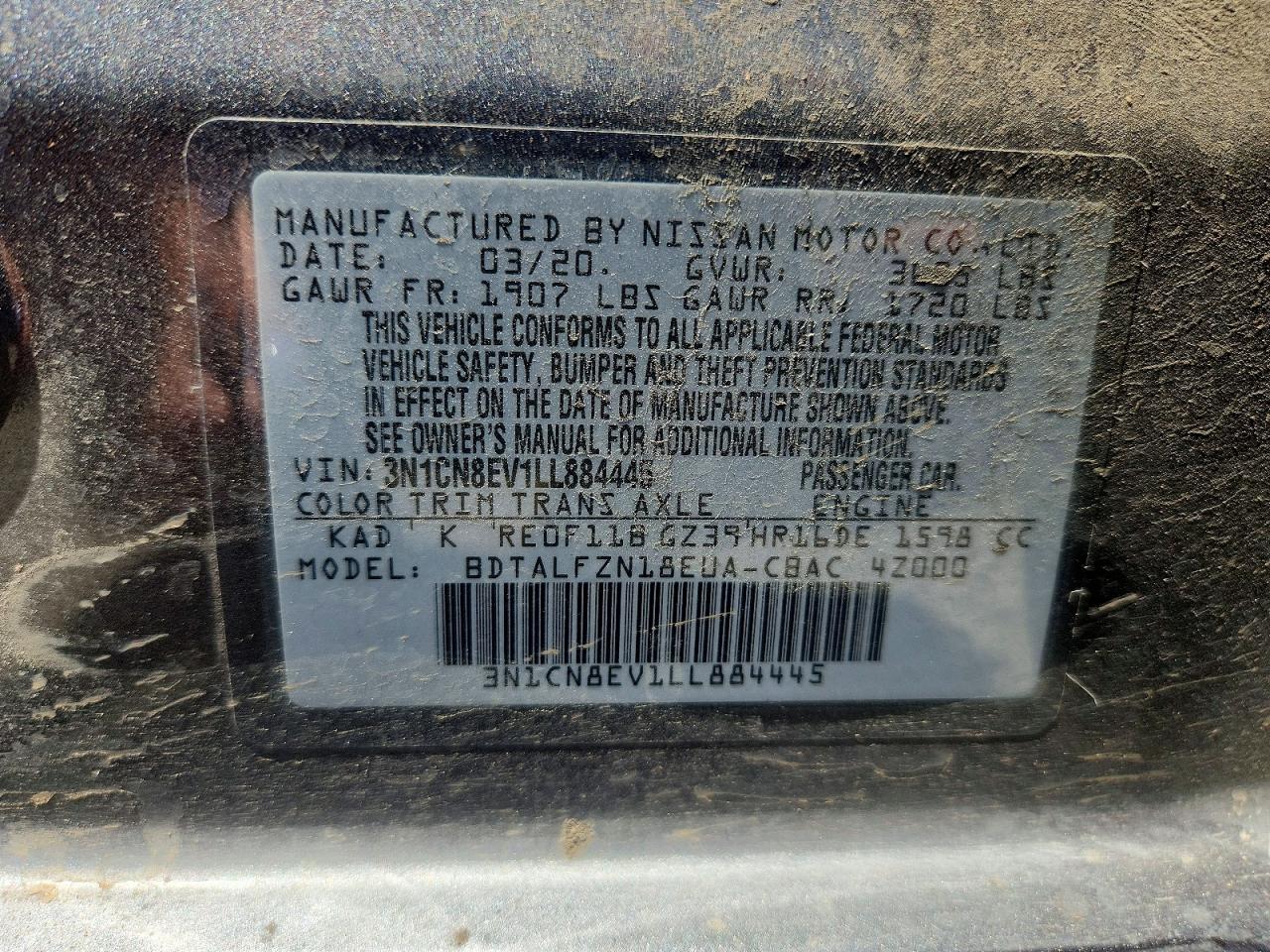 Nissan Versa Sv