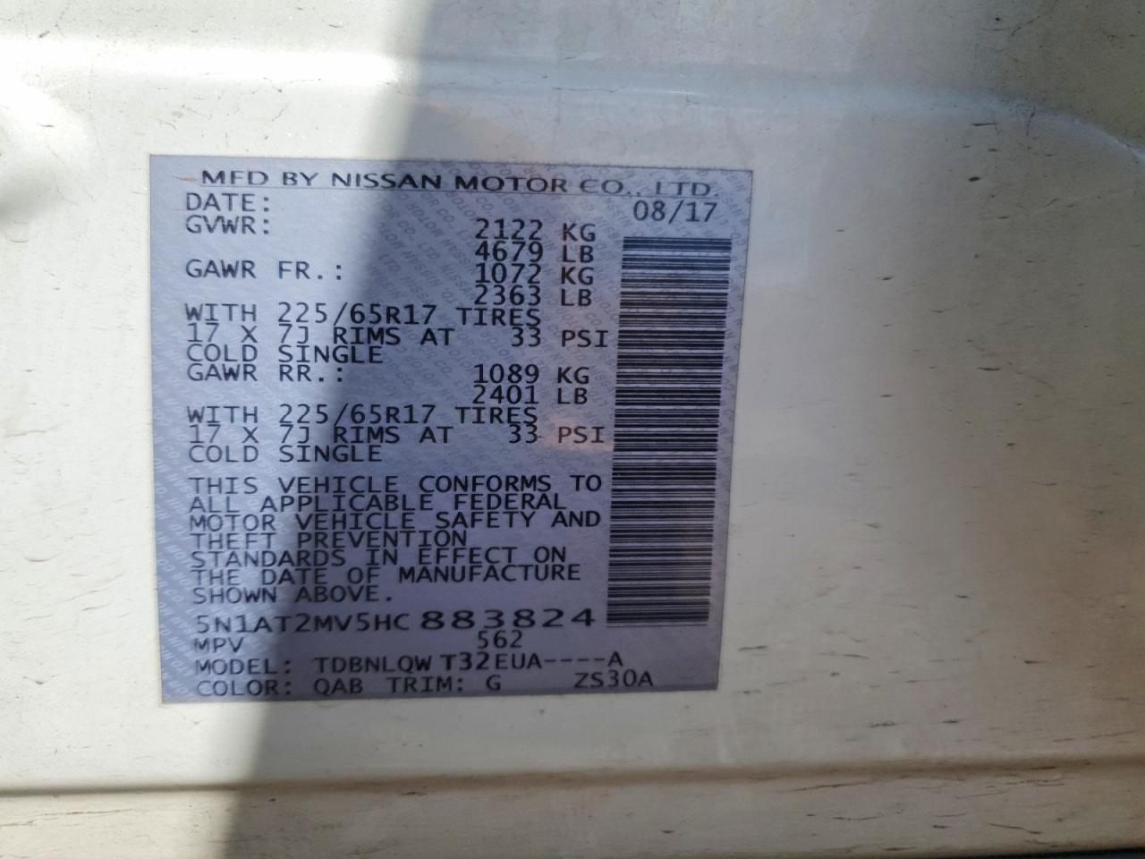 Nissan Rogue Sv