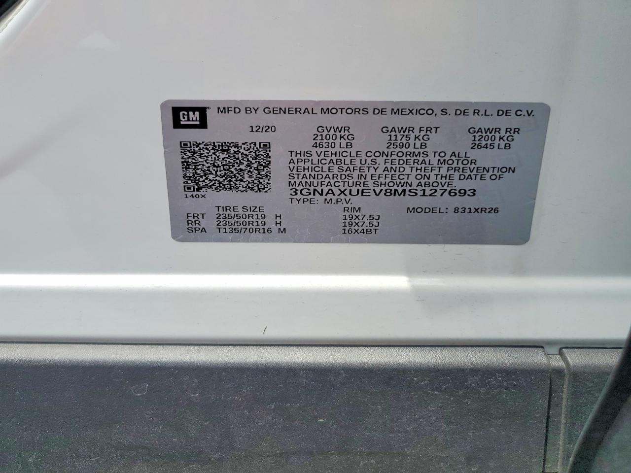 Chevrolet Equinox Lt