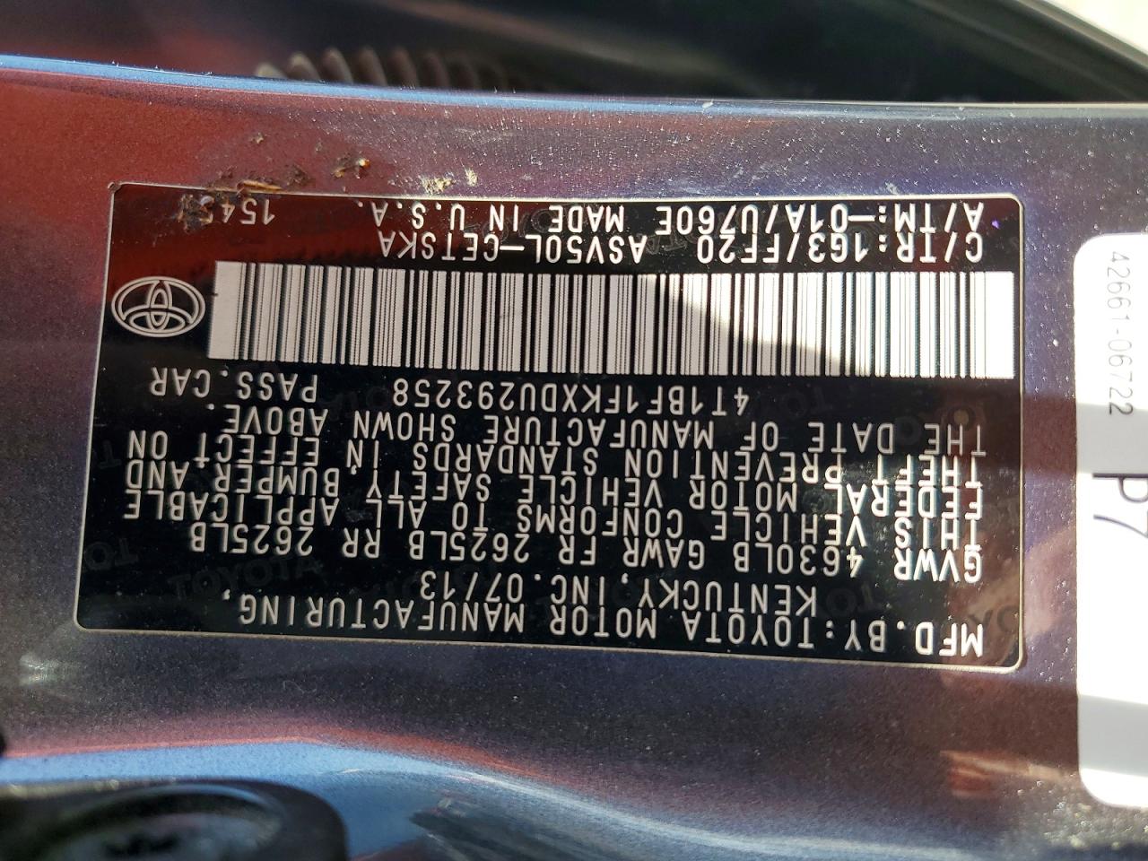 Toyota Camry Se