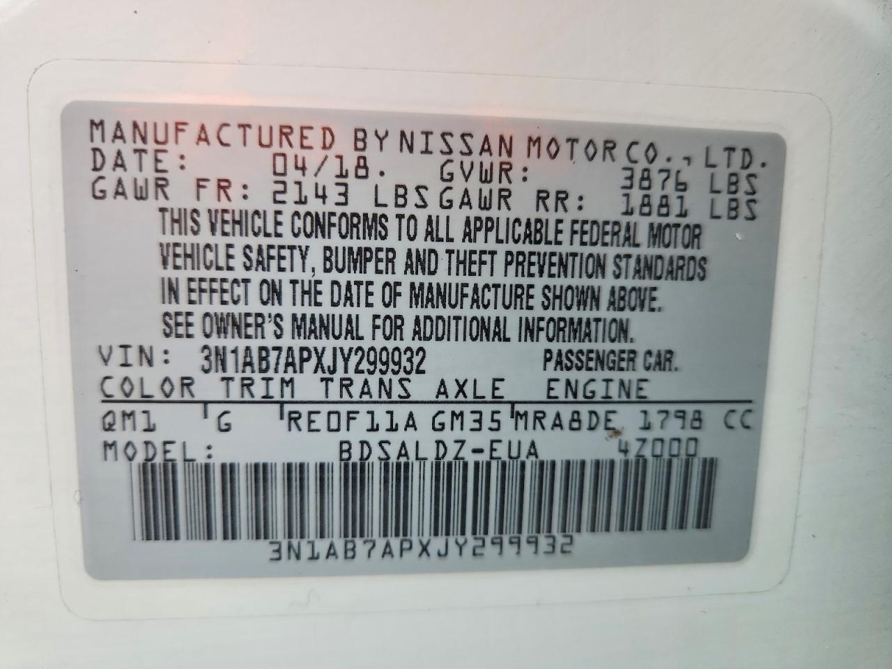 Nissan Sentra Sv