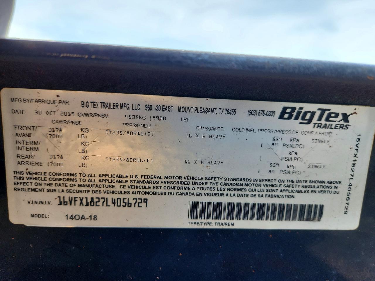 Big Tex 140a 24