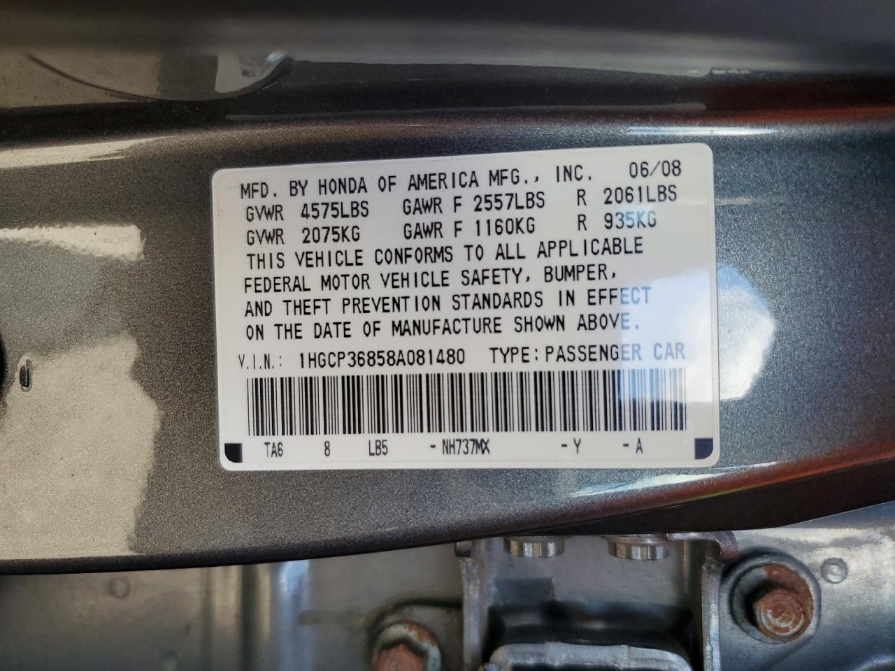 Honda Accord Exl