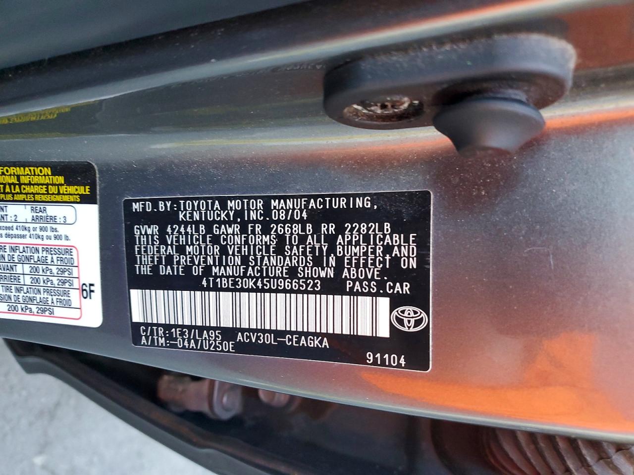 Toyota Camry Xle