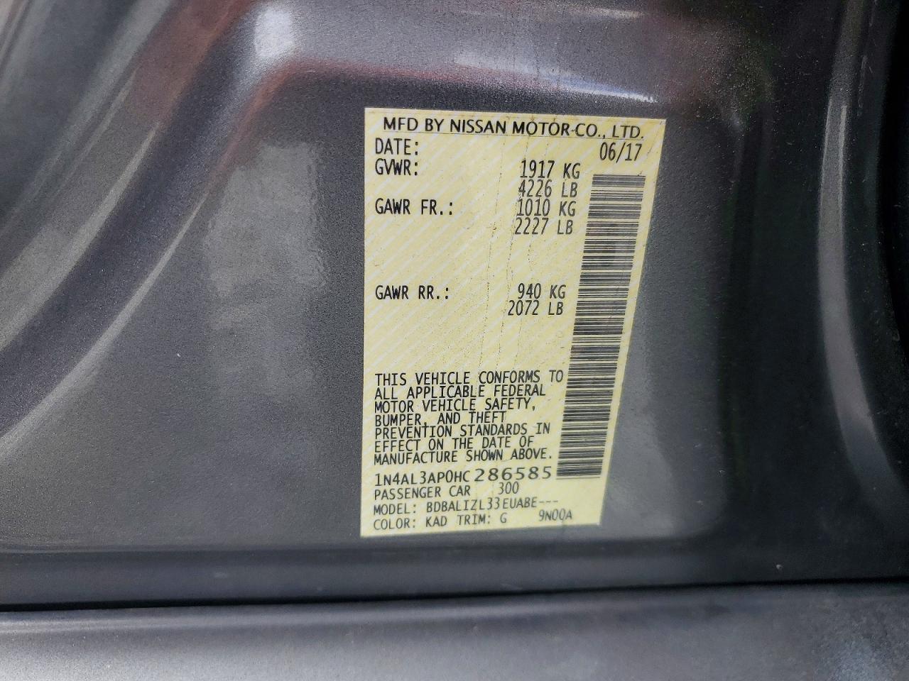 Nissan Altima 2.5 Sv