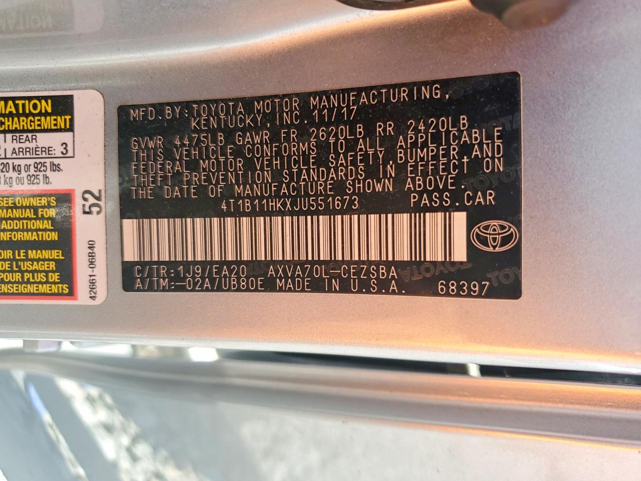 Toyota Camry Se