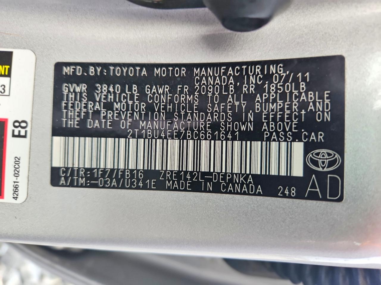 Toyota Corolla Le