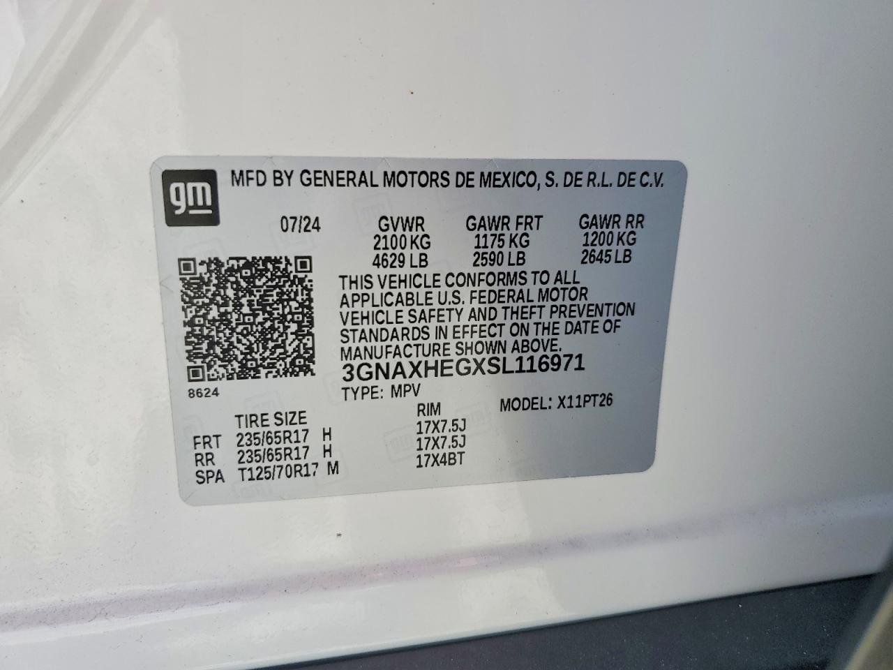 Chevrolet Equinox Lt
