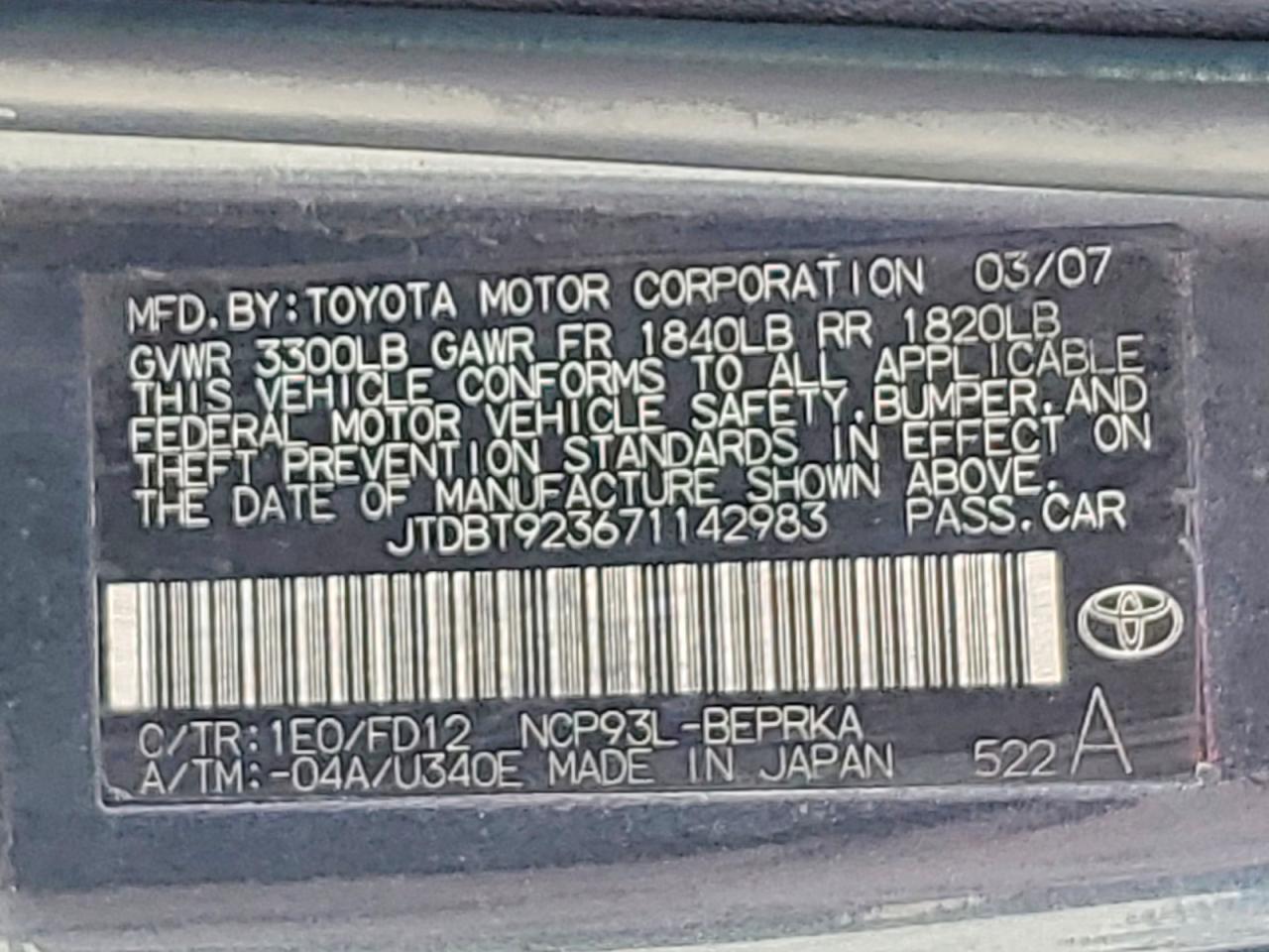 Toyota Yaris Base