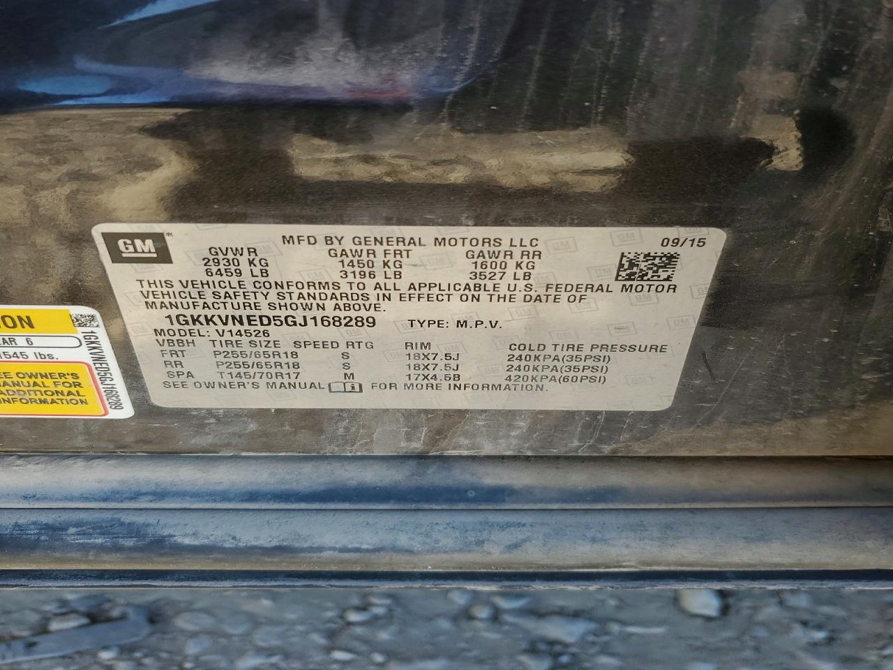 GMC Acadia Sle