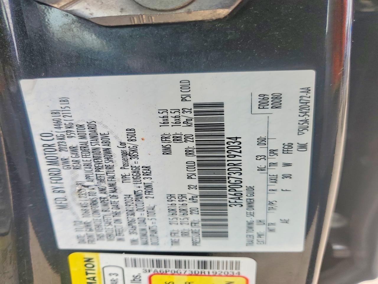 Ford Fusion S