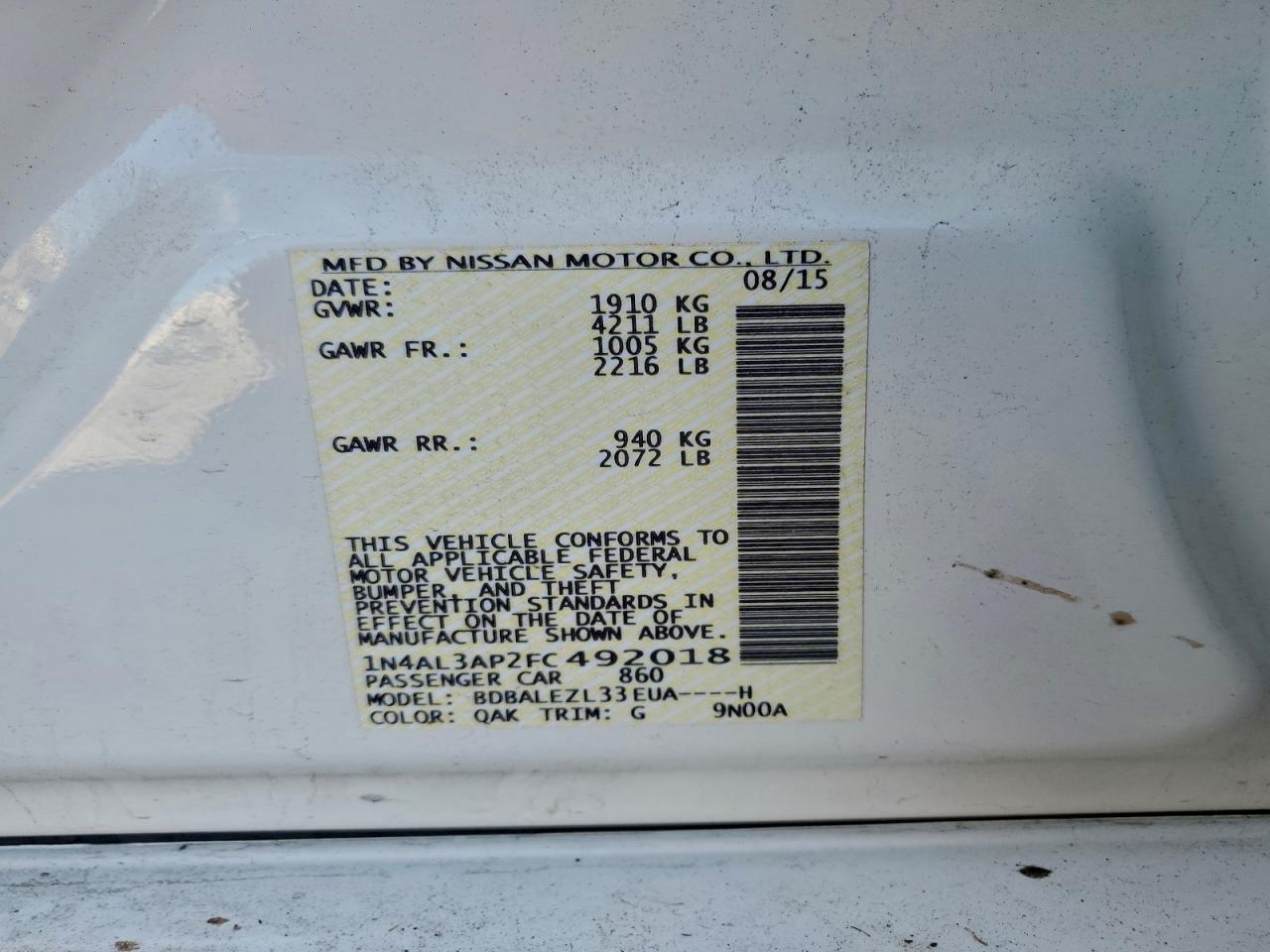 Nissan Altima 2.5s