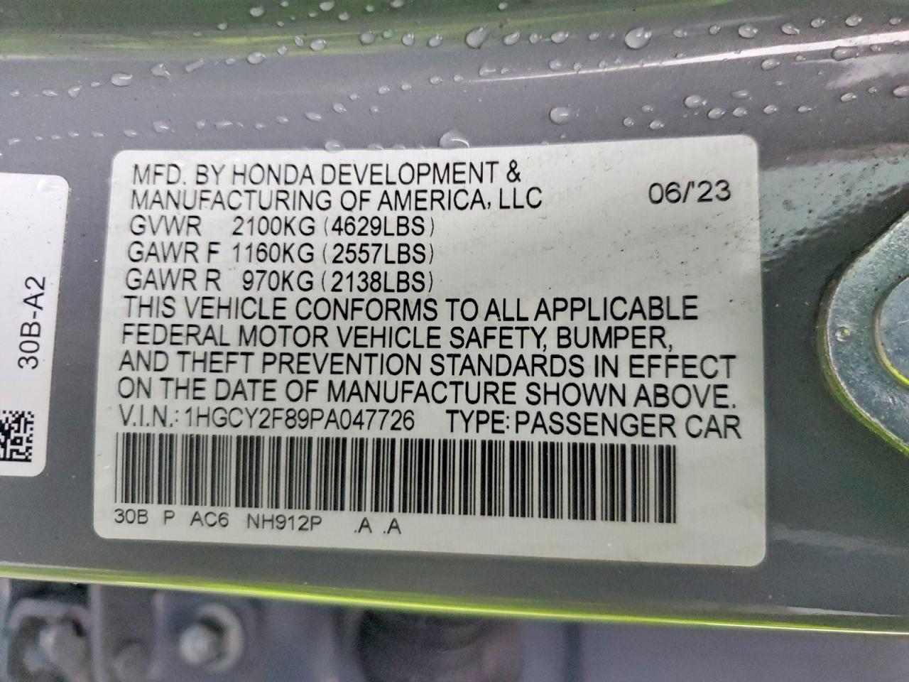 Honda Accord Touring Hybrid