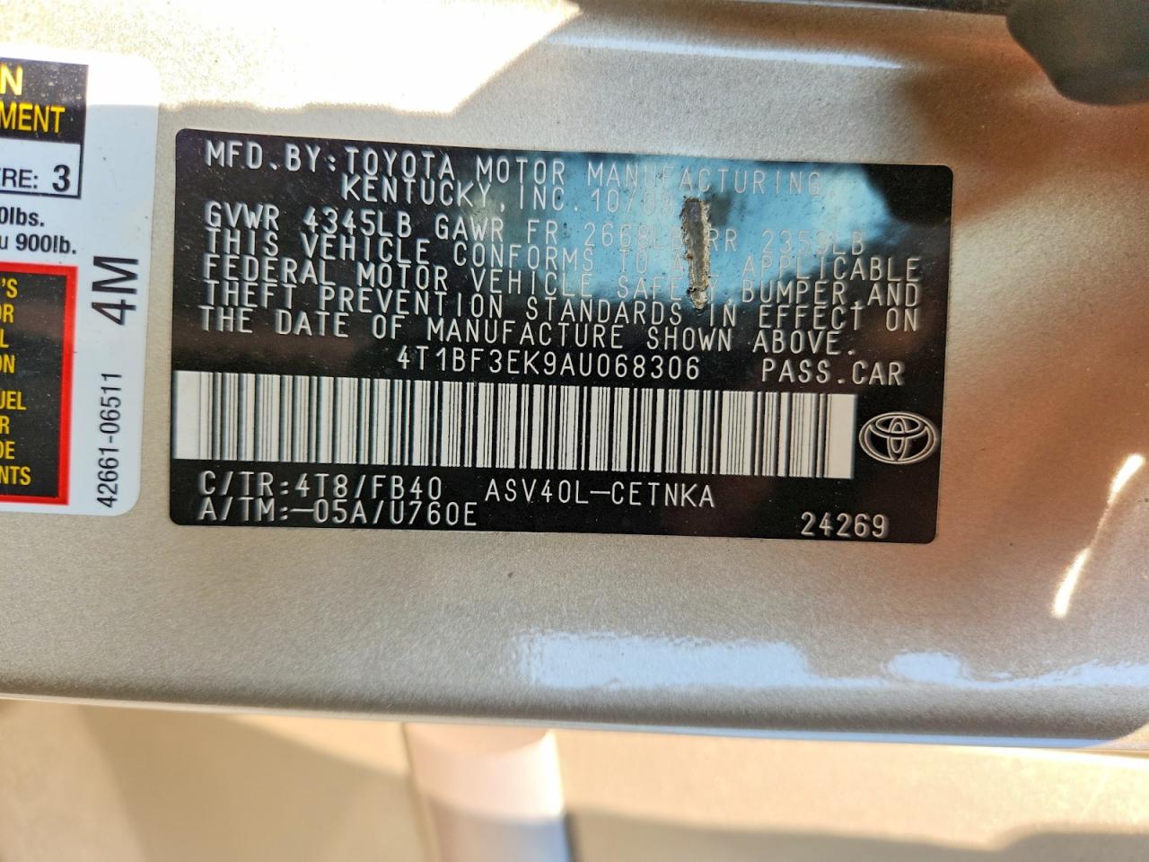 Toyota Camry Le
