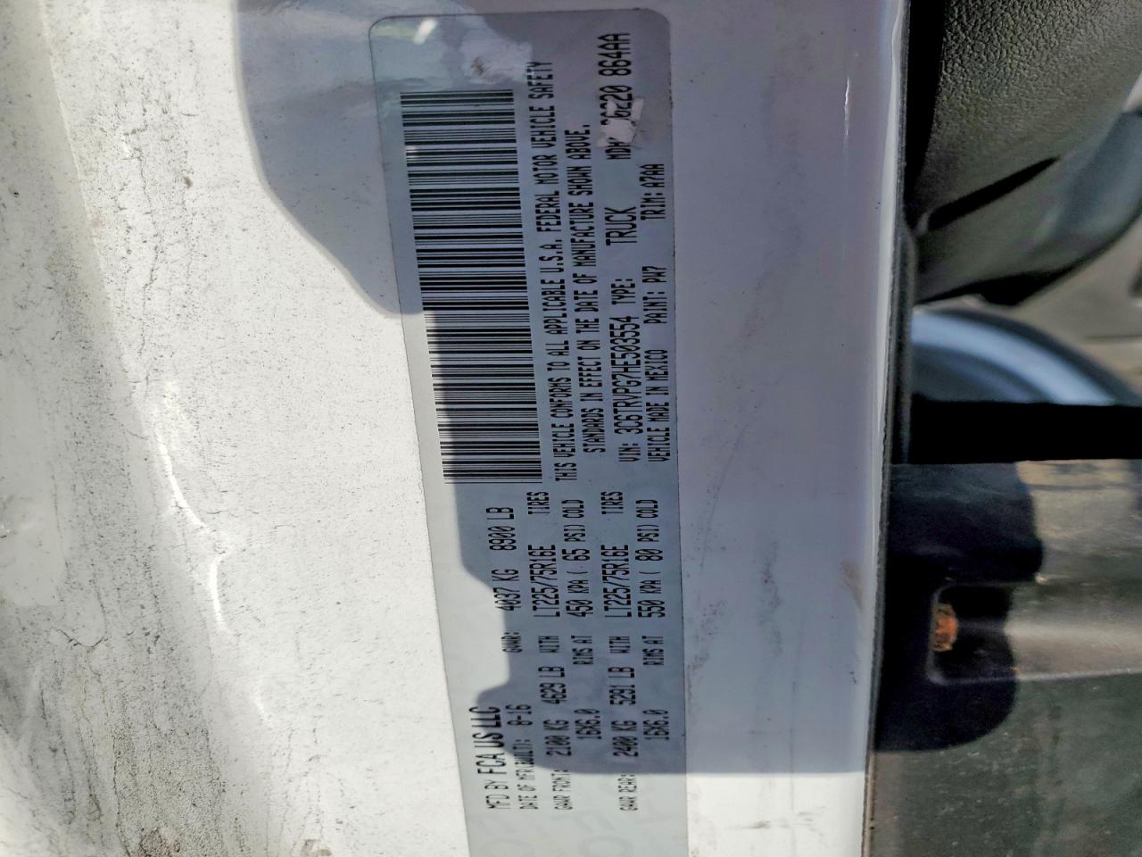 Ram Promaster 1500 High