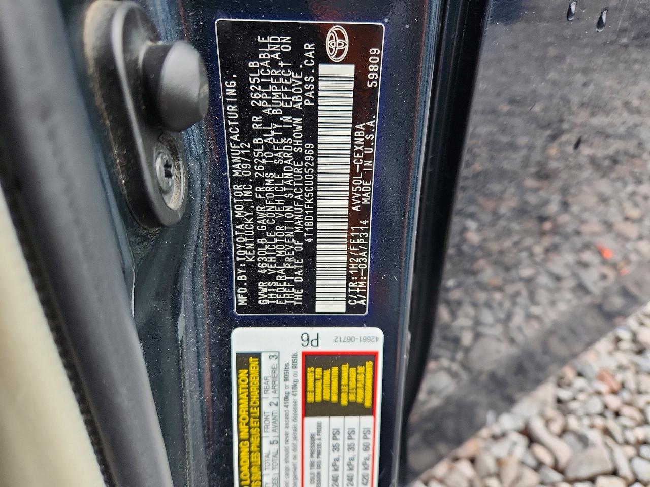 Toyota Camry Le