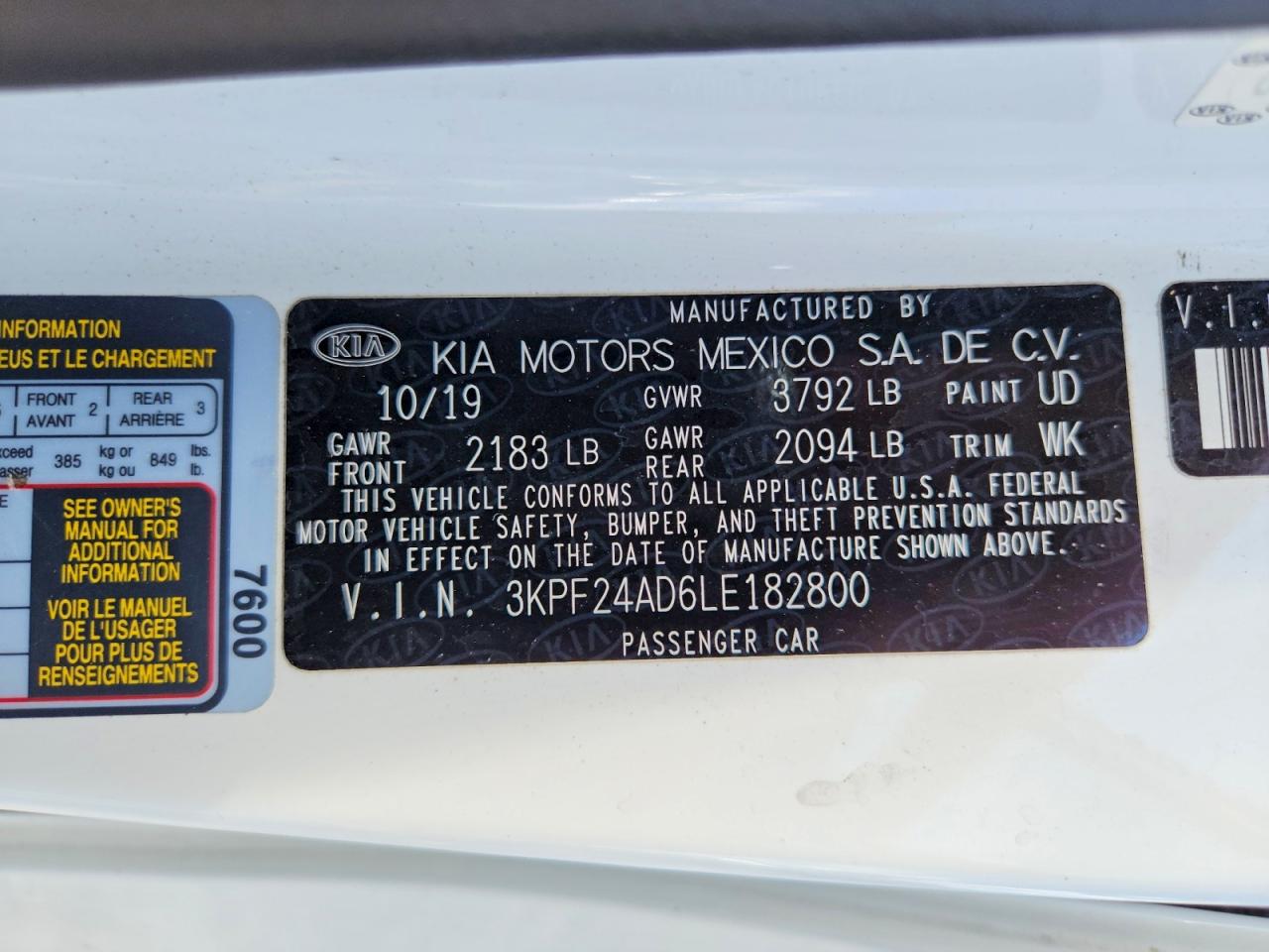 Kia Forte Fe