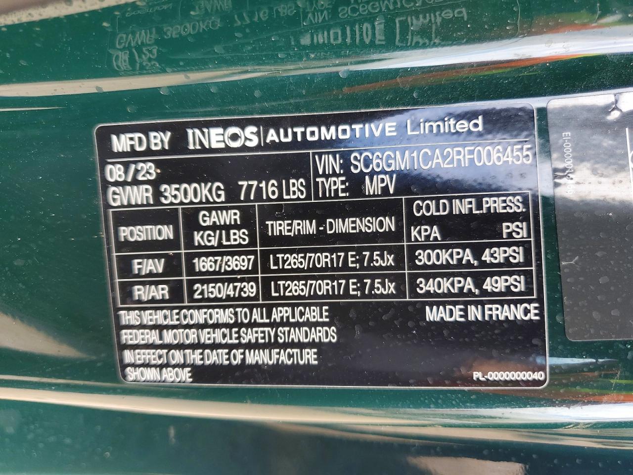 Ineos Automotive Limited Grenadier