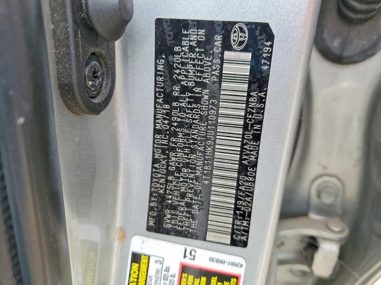 Toyota Camry Le