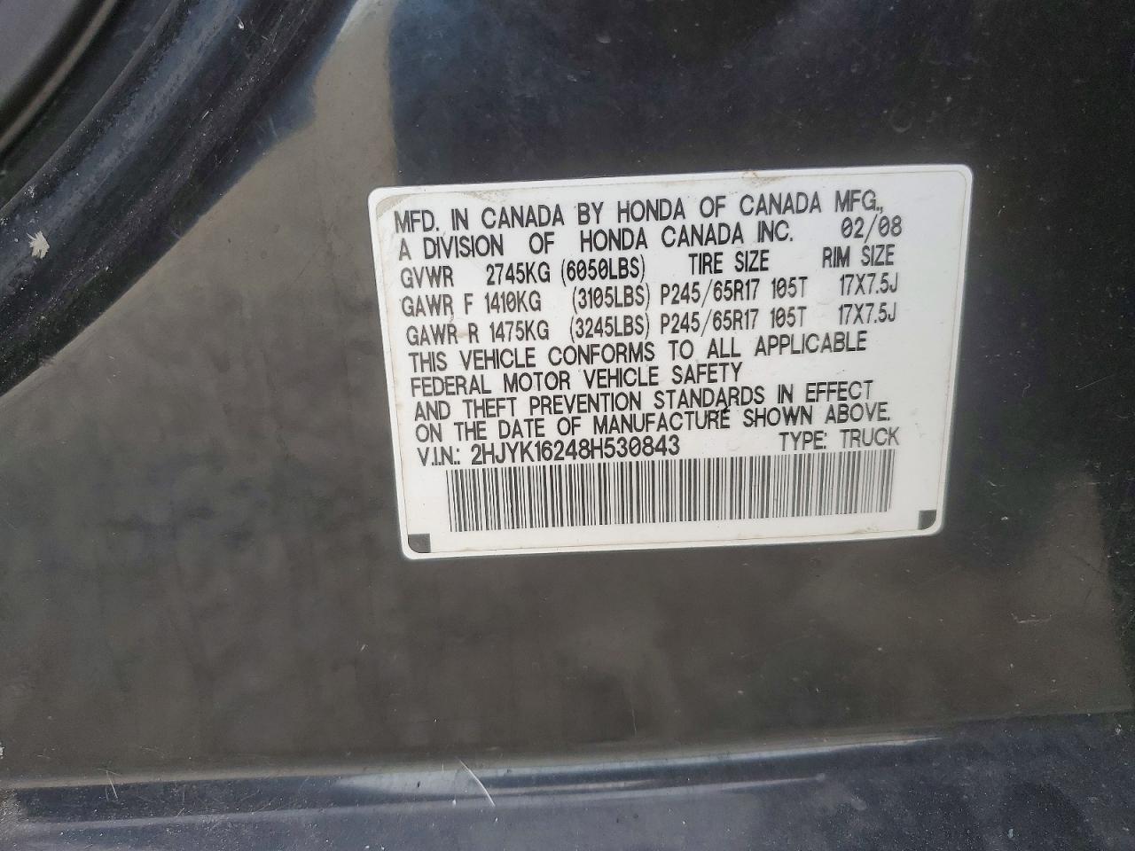 Honda Ridgeline Rt