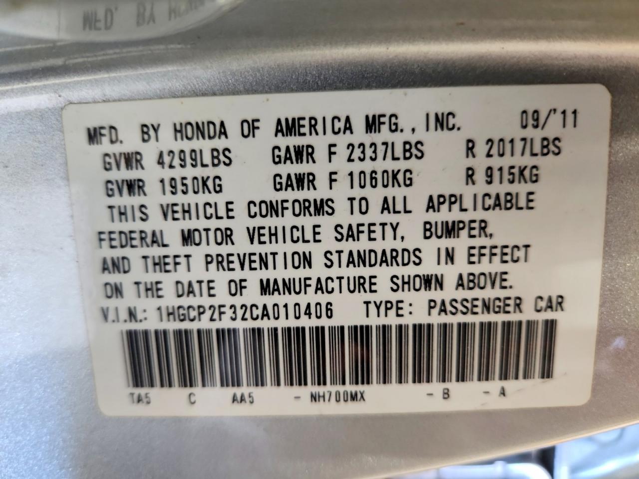 Honda Accord Lx