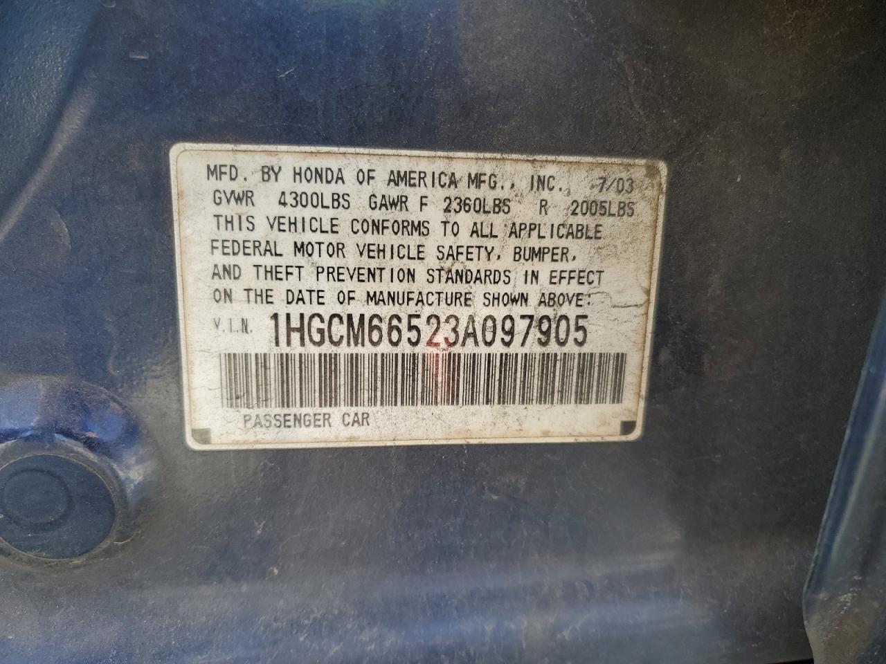 Honda Accord Ex