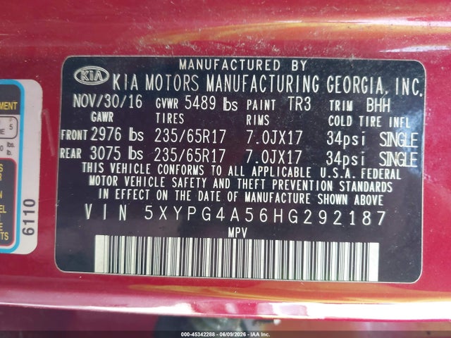 Kia Sorento 3.3l Lx