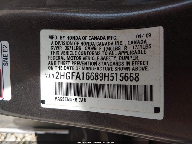 Honda Civic Lx-s