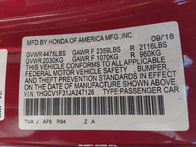 Honda Accord Sport