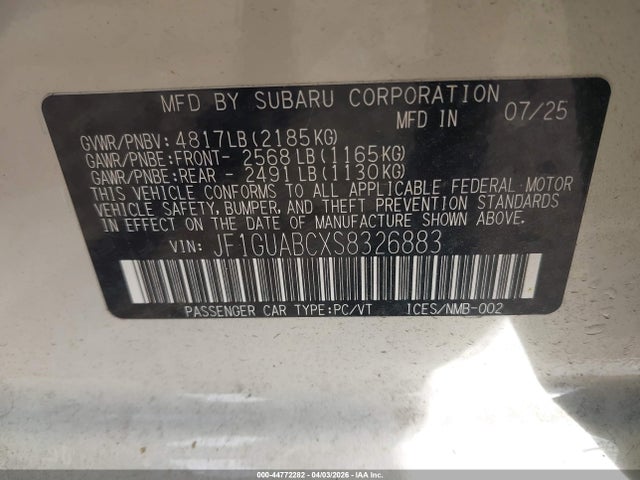 Subaru Impreza Base 5-door