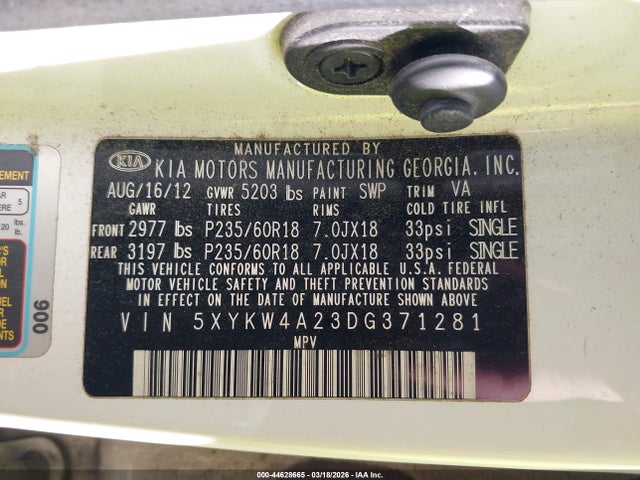 Kia Sorento Sx