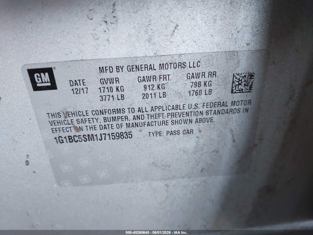 Chevrolet Cruze Ls Auto
