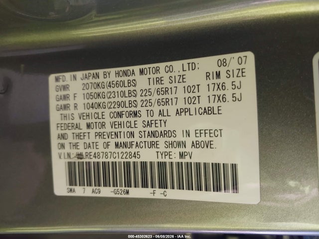 Honda CR-V Ex-l