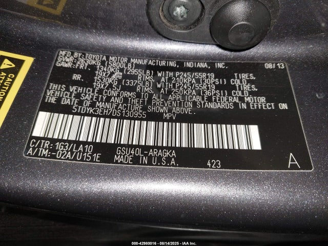 Toyota Highlander Limited V6