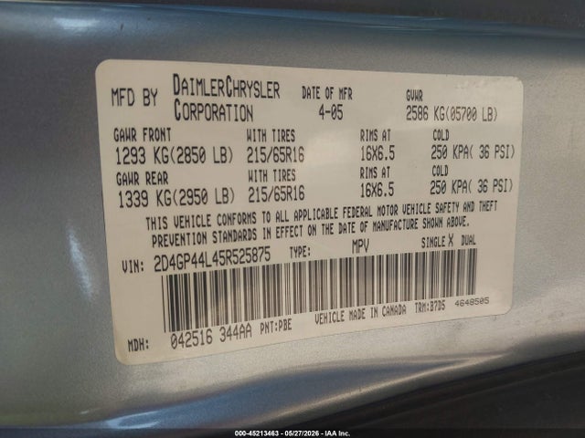 Dodge Grand Caravan Sxt