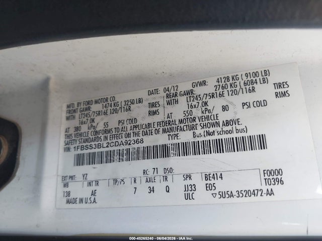 Ford E-350 Xl