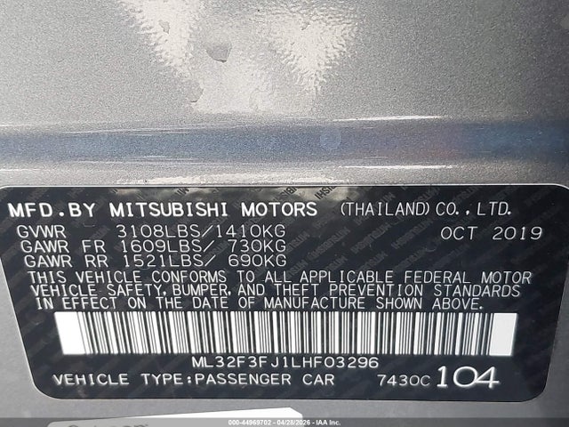 Mitsubishi Mirage Es