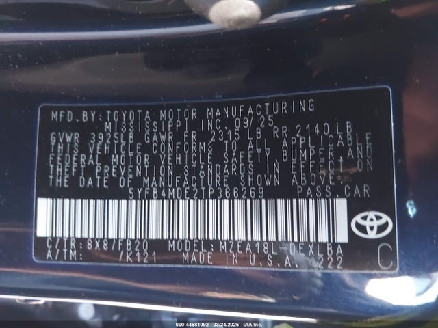 Toyota Corolla Le