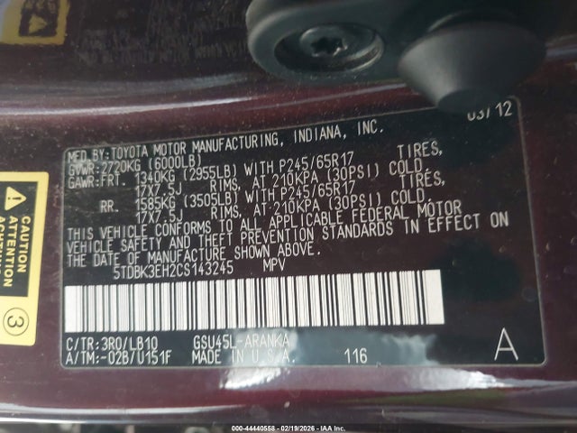 Toyota Highlander Se V6